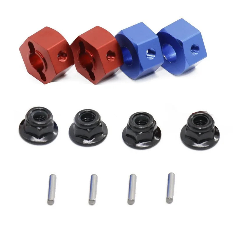 Kim Loại Lục Giác Bánh Xe Trung Tâm Chân Và M4 Mặt bích Khóa Hạt Bộ Cho Trxs Slash 2WD 1 / 10 Nâng Cấp Phần Thay Thế 1654 3654