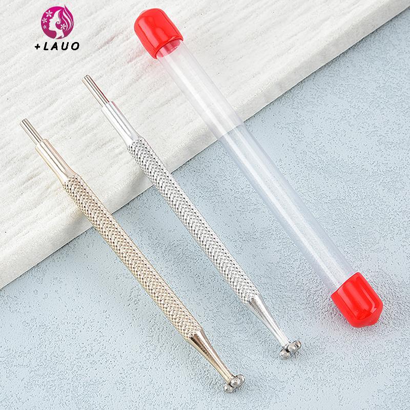 Springevenstar 1 / 2 Chiếc Chuyên Nghiệp Hai Đầu Móng Tay Nghệ Thuật Bút Từ Tính Độ Chính Xác Cao Mini Sắt Hạt Nam Châm Chấm Bút Dụng Cụ Làm Móng Tay Springevenstar