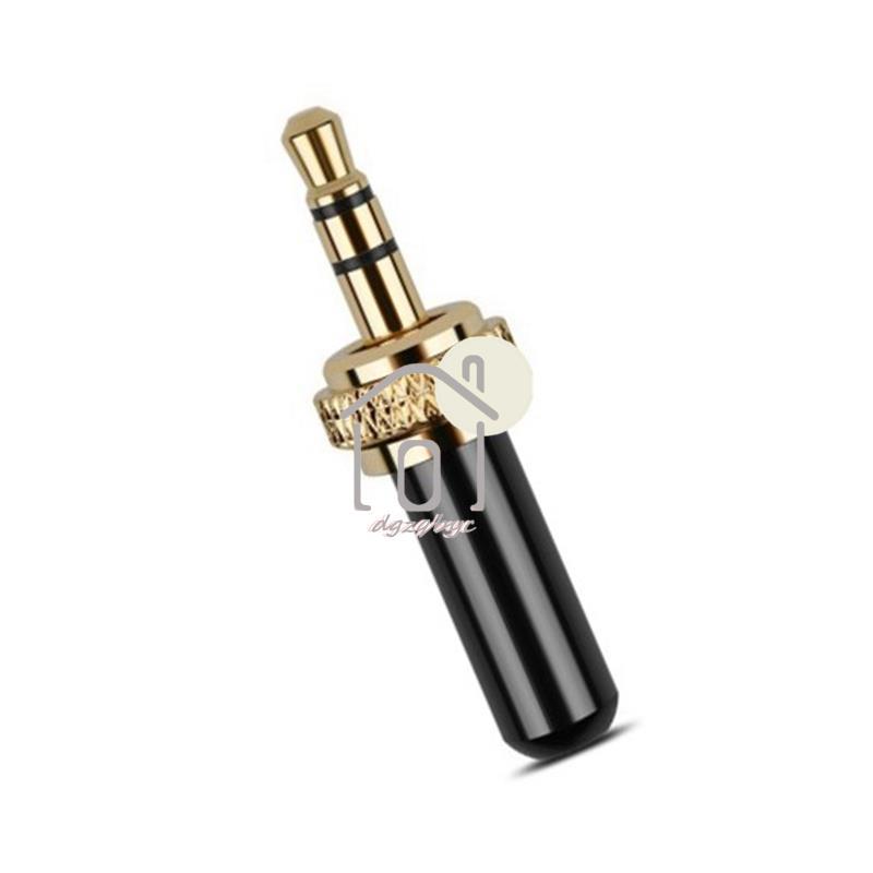 5 Phích Cắm 3.5 Mm Đầu Nối Kim Loại Mini 3.5 Mm Khóa Vít Stereo Jack Cắm Với M6 Chủ Đề Bên Trong