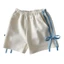 Ở lại Tập Đi Bé Gái Cotton Cảm Thấy Quần Short Playful Nơ Giọng Co Giãn Thoải Mái Phù Hợp