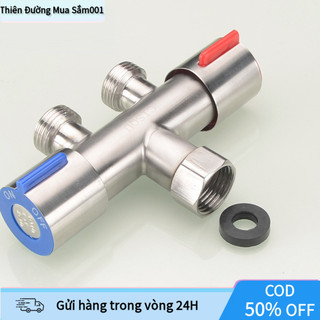 【COD】Bộ chia nước inox 304 2 cổng xả riêng biệt đường kính 20mm, chất liệu cao cấp, an toàn cho mọi công trình.
