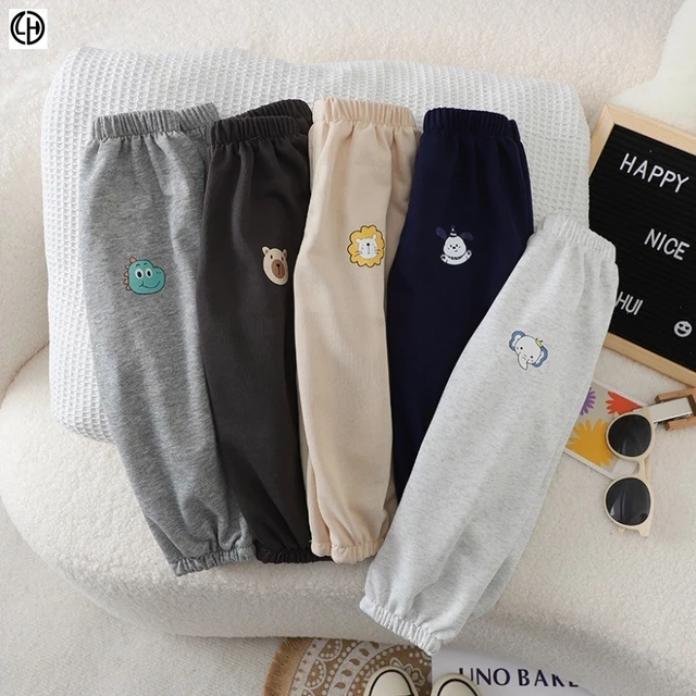 {LH} Hàng có sẵn 80 ~ 120cm Phong cách mới Quần thể thao trẻ em mùa thu Quần thường ngày Quần trẻ em Quần trẻ em Quần trẻ em Trung nhỏ Bé trai Bé gái Quần ngoài phiên bản Hàn Quốc