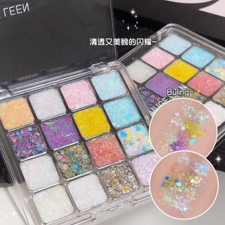 Gel trang điểm sân khấu không cần keo Gel trang điểm Sequin Color Eyeshadow cos Trang điểm Chơi trang điểm Thể hiện trang điểm Sáng tự dính