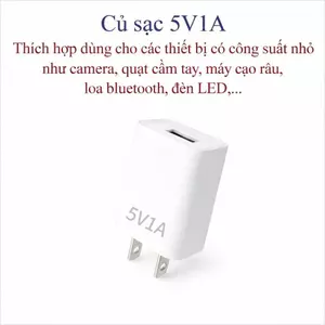 Củ sạc 5V-1A ổn định dòng điện sạc mọi loại thiết bị an toàn chống cháy nổ