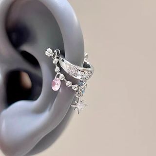 Bông tai zircon hình bát giác ngôi sao đa năng, thiết kế ngọt mát