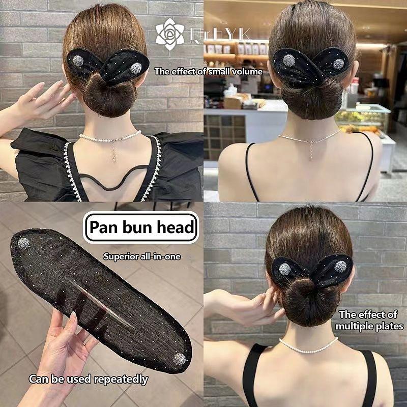 Phụ kiện tóc lưới nơ thỏ tai - dây đeo tóc xoắn ma thuật mới