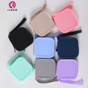 Springevenstar Vuông Silicone Lipsti Túi Bảo Quản Mỹ Phẩm Dung Tích Lớn Du Lịch Trang Điểm Giá Đỡ Di Động Mỹ Phẩm Chống Thấm Nước Tổ Chức Springevenstar