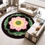Thảm trải sàn bùn Lotus Diatom thấm nước chống trượt Thảm chân khô nhanh Phòng khách Thảm lông cừu pha lê Lối vào Thảm cửa