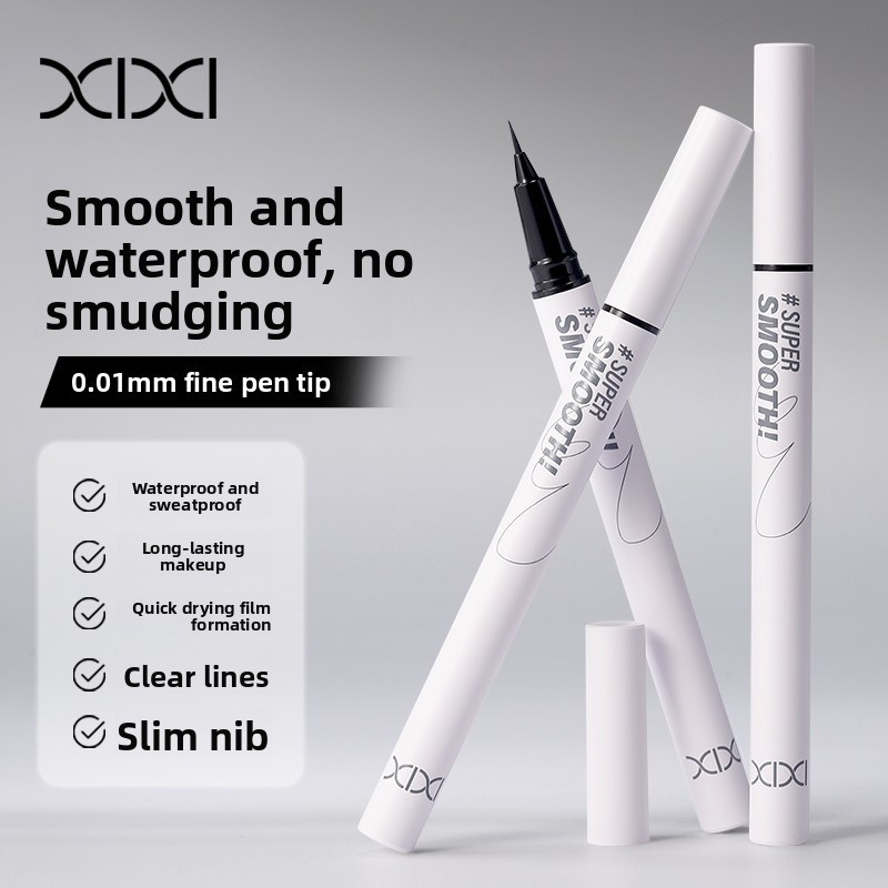 Xixi Bút Kẻ Mắt Siêu Mảnh 0.03mm Chống Nước Lâu Trôi Nét Vẽ Tự Nhiên Không Lem Mỹ Phẩm Nội Địa D944