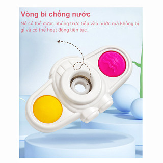 【BabyJoy】Đồ chơi xoay hút chân không cho bé,Có một chiếc vòng tay, Phong cách hoạt hình,Thiết bị làm dịu em bé
