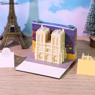 Queenten 3D Giấy Khắc Nghệ Thuật Thủ Công Memo Pad Notepad Note Pad Trang Trí Bàn Làm Việc Sáng Tạo DIY Trang Trí Quà Tặng Cho Giáng Sinh Tân Gia Trang Trí Máy Tính Để Bàn QT