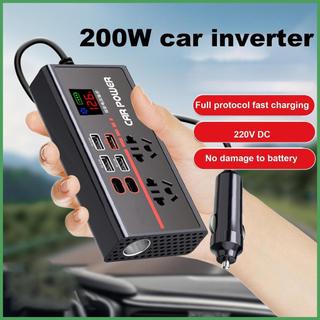 Biến tần ô tô Bộ chuyển đổi hiệu quả cao để sạc nhanh tự động USB 12V hoặc 24V DC sang 110V hoặc 220V AC Power caudeyvn