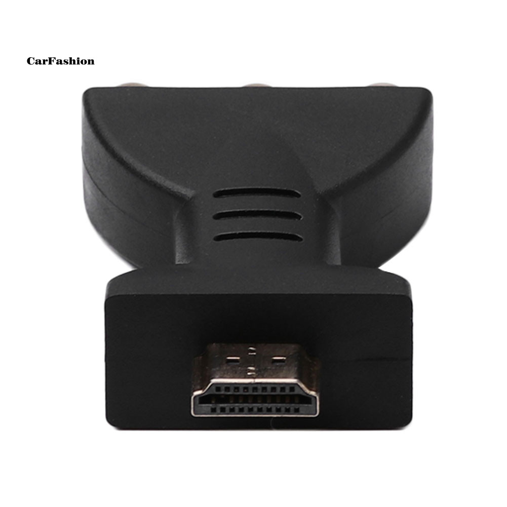 < CarFashion > Bộ chuyển đổi Video âm thanh AV tổng hợp từ nam sang 3 RCA cho TV