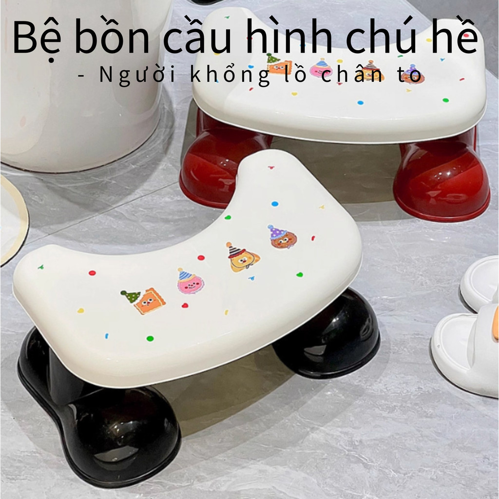 Ghế Kê Chân Toilet Chống Trượt Cao Cấp - Chất Liệu Nhựa PP Bền Bỉ, Chịu Lực Tốt, Thiết Kế Nhỏ Gọn, Phù Hợp Mọi Lứa Tuổi