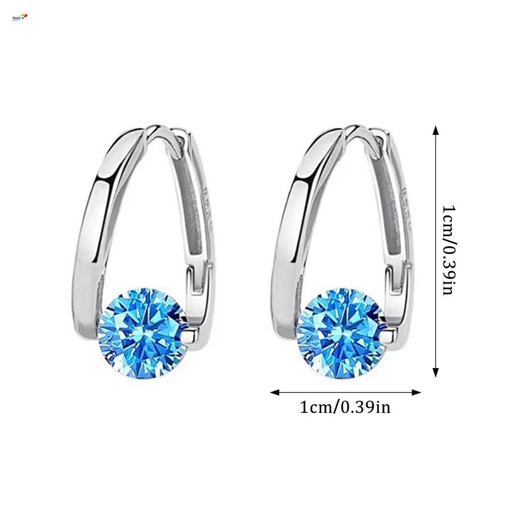 Bông tai zircon đinh tán - Phù hợp dự tiệc và làm quà tặng
