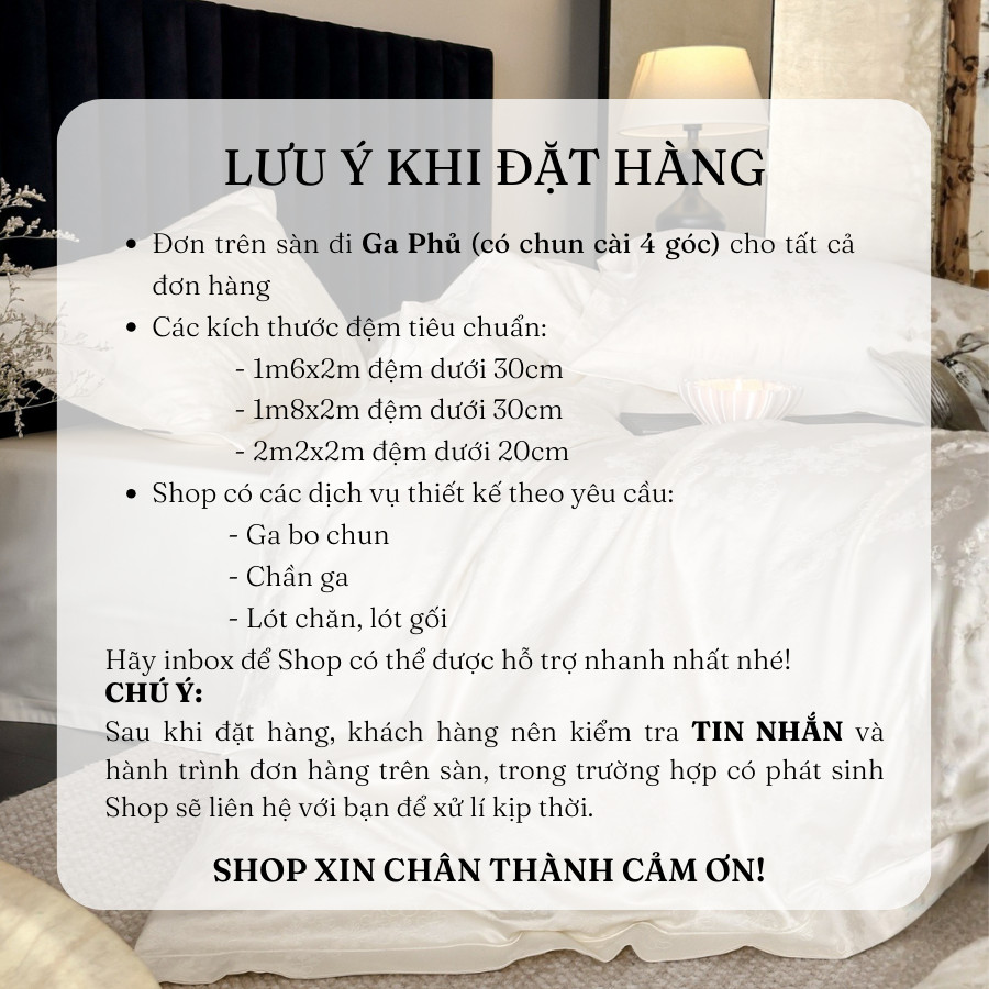 (L426349)Bộ Chăn Ga Gối Lụa Tencel 4 Món  Mang phong Cách Mới Với Họa Tiết Hoa Vân Chìm Cực Xinh- MemMinbeddingLuxury