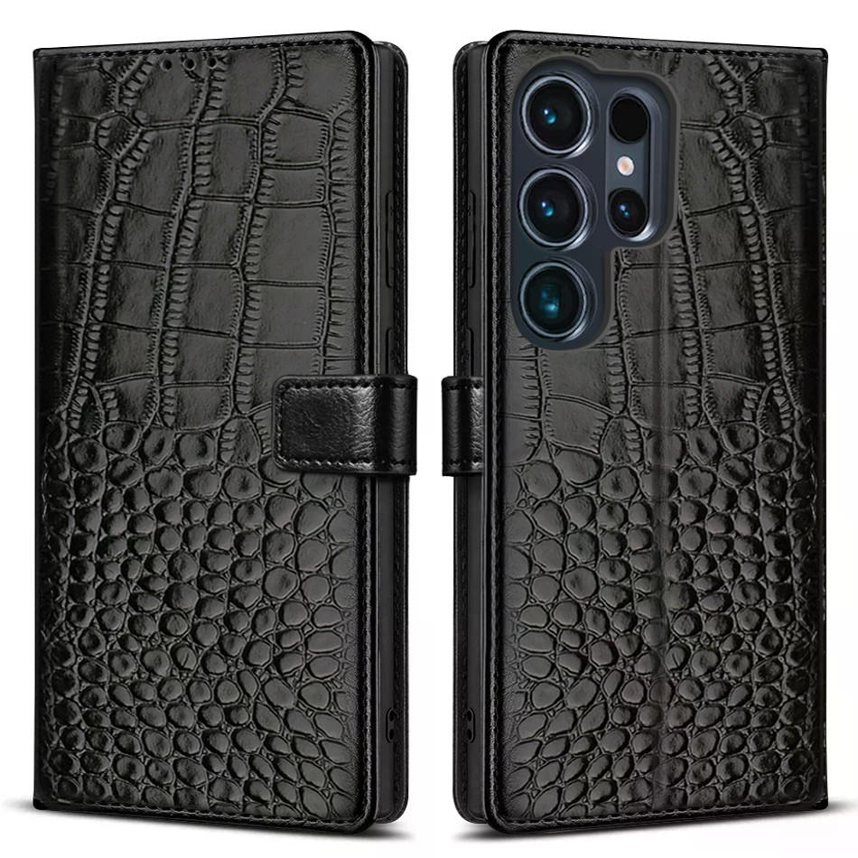 Ốp lưng ví nam châm lật cho Samsung Galaxy S26/S25/S25+ S25Ultra S26Ultra 5G, bao da đựng thẻ điện thoại