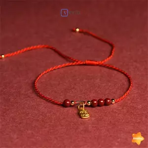 Vòng chân dệt tay phong cách dân tộc từ thương hiệu Fu và Natal, năm Cinnabar - Trang sức mới