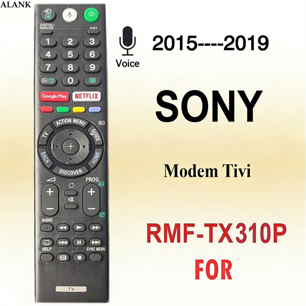 ALANK Sony thông minh điều khiển bằng giọng nói RMF-TX310P Thích hợp cho các mẫu 2015, 2016, 2017, 2018, 2019