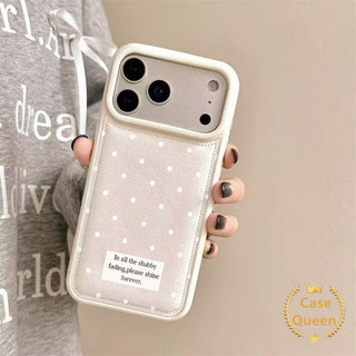Ốp Lưng Chấm Bi Đơn Giản Thời Trang Tương Thích Cho IPhone Air XR 15 12 16 11 17 13 14 Pro Max XS MAX 15 16 14 Plus X Da Họa Tiết Đệm Không Khí Vỏ Chống Sốc