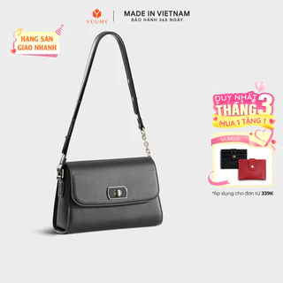 Túi Yuumy (Thời trang nữ khoá xoay kim loại sang trọng size 21 - Túi đeo vai da Seasand YN301)