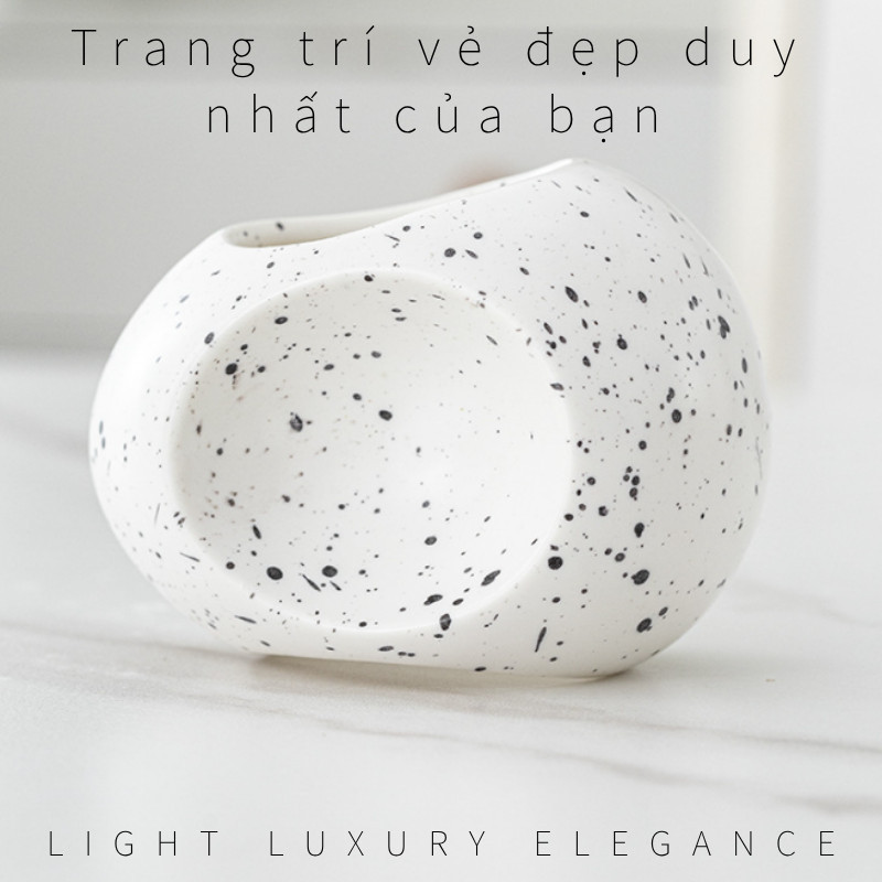 Lò Xông Tinh Dầu Bằng Gốm - Phong Cách Bắc Âu Retro, Dùng Nến Tealight, Trang Trí & Tỏa Hương Cho Phòng Ngủ, Làm Việc