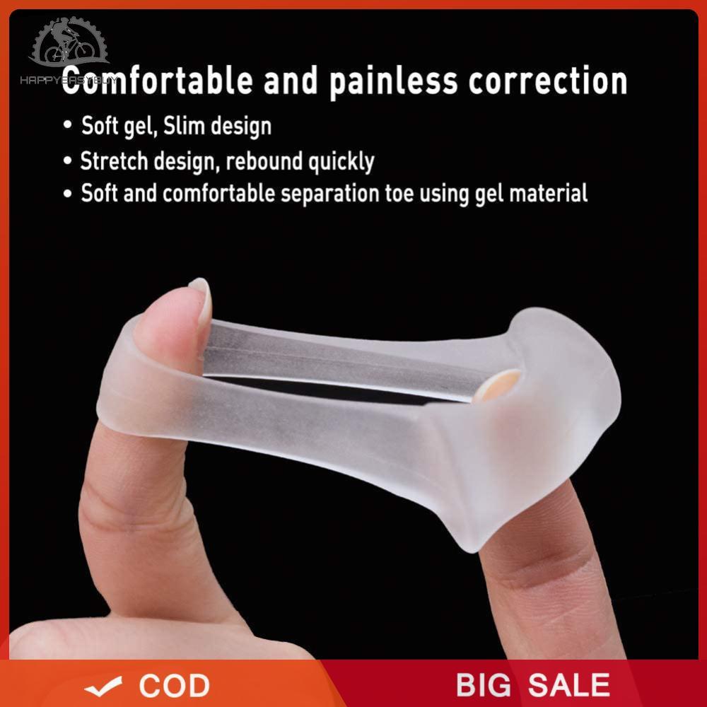 2 Chiếc Ngón Chân Tách Vòng Bunion Hallux Valgus Ngón Tay Cái Chỉnh Hình Massage Chỉnh Hình Bảo Vệ Xương Chồng Lên Móng Chân