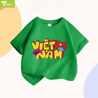 Áo thun Việt Nam cho bé Áo phông cho bé trai bé gái chất cotton Mềm mịn Thoáng mát - VN2