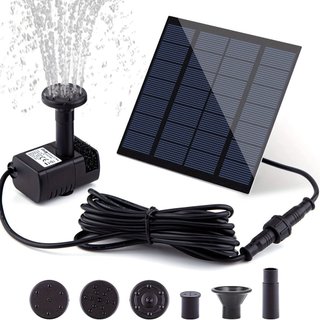 Máy Bơm Nước Lượng Mặt Trời Máy Bộ Sân Vườn Decoracion Bể Ao Đài Phun Nước Bể Cá DC 7V 180L/H Tự Động Bơm Năng  AIMVUKES