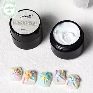 PUSKY 5 / 8 / 15ml Keo dán móng tay chắc chắn Gel không viền cho kim cương giả & đá quý Trang sức Dụng cụ dính UV Patch Keo dán mô hình liên kết Gel VN
