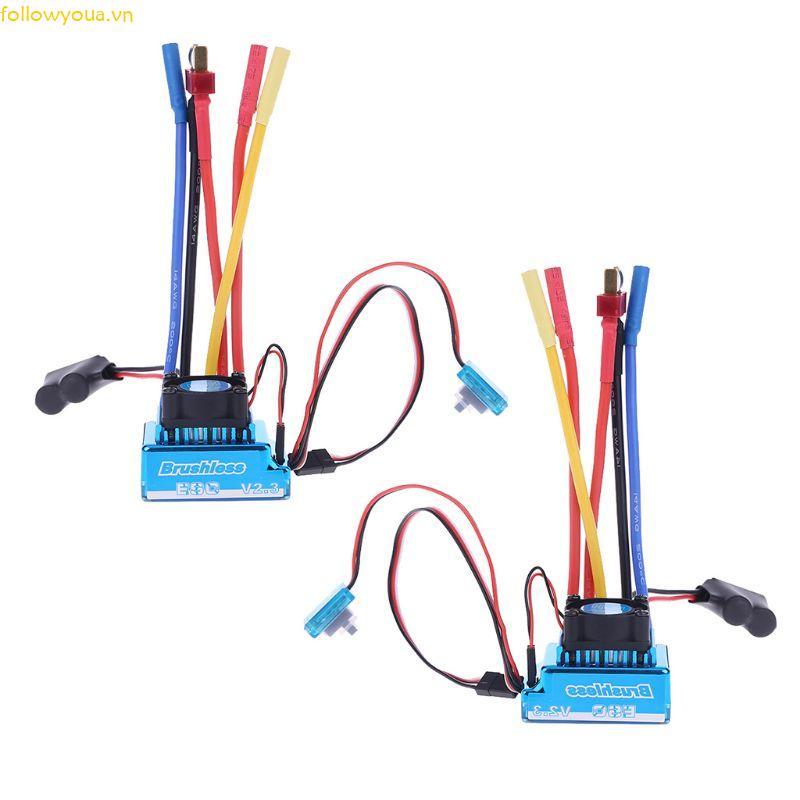 Fol Bộ điều khiển tốc độ điện tử không chổi than RC Chống bụi ESC 45A 60A 80A 120A cho 1 8 1 10 1 12 RC Xe bánh xích hoàn toàn mới Acces