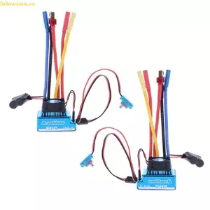 Fol Bộ điều khiển tốc độ điện tử không chổi than RC Chống bụi ESC 45A 60A 80A 120A cho 1 8 1 10 1 12 RC Xe bánh xích hoàn toàn mới Acces