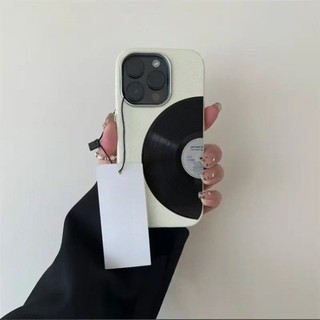 Dành Cho IPhone 17 16 15 14 13 12 11 Pro Max X XR XS Max 7 8 Plus Trường hợp điện thoại ghi âm một nửa màu đen