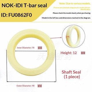 Phốt dầu NOK cho trục thanh piston IDI, vòng niêm phong áp suất cao IDI 67 * 82 * 9 IDI 67 * 87 * 15 IDI 70 * 80 * 8 IDI 70 * 85 * 9 IDI 70 * 85 * 10 IDI 70 * 90 * 12 IDI 70 * 90 * 15