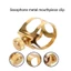 Ống ngậm Altos Saxophone chuyên nghiệp Kẹp dây chằng Altos Saxophone Ống ngậm Dây buộc kim loại bền bỉ