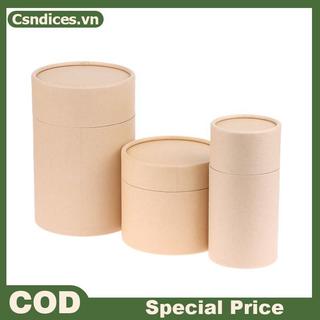 Csndices 1 Cái Hộp Đựng Ống Chai Hộp Đựng Giấy Kraft Ống Tròn Hộp Đựng Giấy Kraft Cho Bút Chì Trà Caddy Cà Phê Gia Vị Mỹ Phẩm Thủ Công Quà Tặng VN