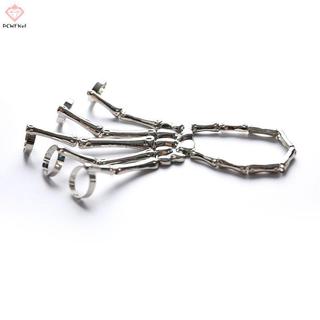 Vòng taypunk xương tay năm ngón, phù hợp Halloween, size điều chỉnh được