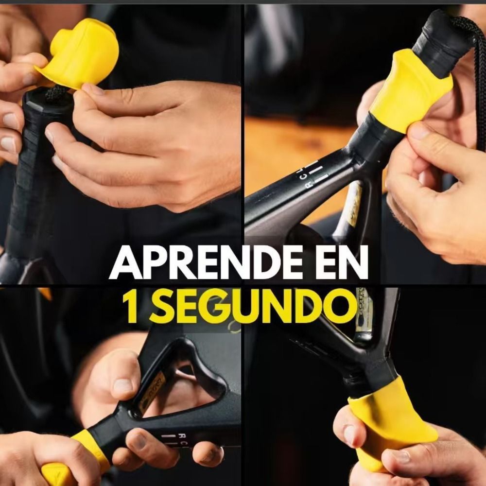 Công cụ điều chỉnh grip vợt tennis di động, silicone chống trơn trượt, sẵn sàng 3 màu dành cho cả nam và nữ