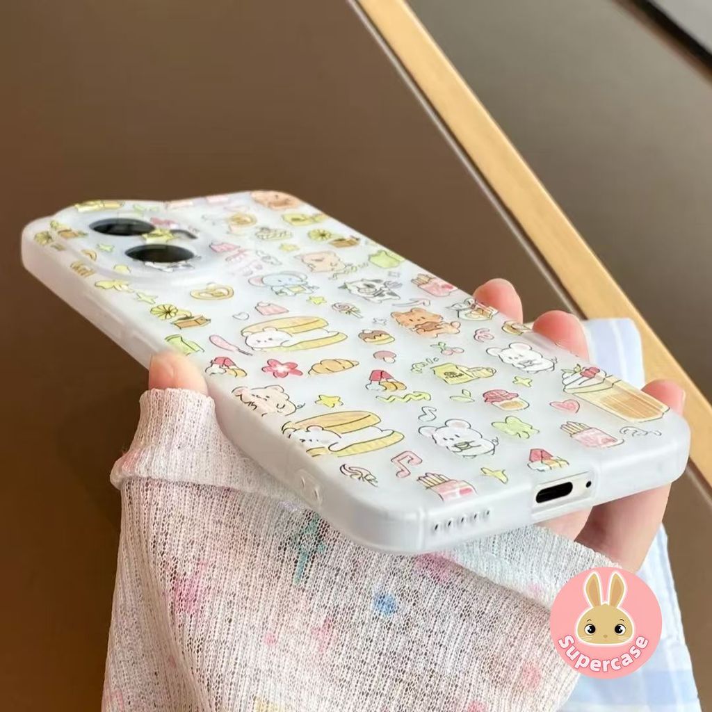 Ốp Điện Thoại Món Tráng Miệng Động Vật Dễ Thương Cho Redmagic 11 10 9 8 Pro Air Nubia Z80 Z70 Z60 Z60S Z50 Z50S Ultra 5G 4G Vỏ Hoạt Hình Mềm Trắng Mờ Mặt Sau