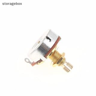 [Hộp lưu trữ] 1 Cái Nồi áp Guitar Mô-men xoắn thấp và tiếng ồn thấp Cảm giác mịn Trục đồng thau A500K A250K B250K B500K Đẹp