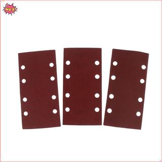 N & X 10 tờ Giấy nhám Floed cao cấp hình chữ nhật 8 lỗ tự dính 185X93mm - Các loại Grits cho máy mài không khí.