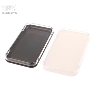 [hatheaven] Hộp đựng trang sức trong suốt bằng nhựa Hộp đựng móng tay ép Hộp lưu trữ hình chữ nhật để trưng bày móng tay giả và đồ cần thiết cho Salon có nắp đẹp