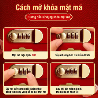 Sổ tiết kiệm đựng tiền da PU đẹp, kèm khoá mini - Lựa chọn lý tưởng làm sổ tay quản lý chi tiêu cá nhân 100 ngày