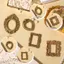 GILLL Mini Khung Ảnh, DIY Gold DIY Shadow Box Frame, Nhựa Sáng Tạo Khung Hiển Thị Bộ Nhớ Quà Tặng