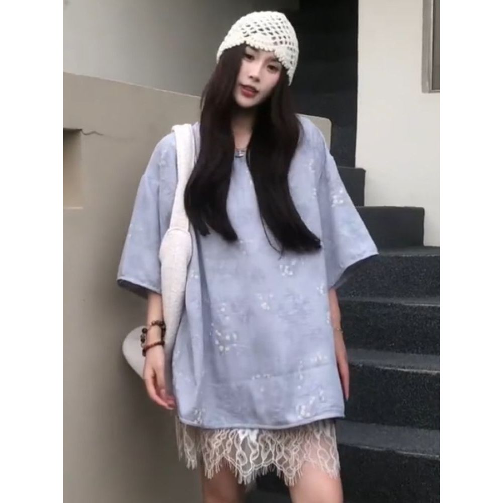 Váy ngắn ren nữ phong cách retro công nghiệp, thiết kế thời thượng giảm giá 50%