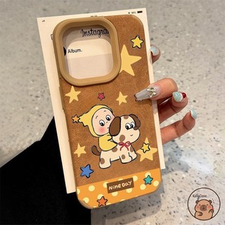 Dành Cho Honor 500 300 200 100 90 80 70 60 50 GT Pro Power 2 Win X9C Smart 5G 4G Vỏ Điện Thoại Dễ Thương Twinkle Star Dalmatian Dog Polka Dot Brown Maill Style Suede Vỏ Mềm