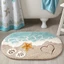 Thảm tắm Bãi biển Thảm phòng tắm Vỏ sò ven biển Sóng sao biển ngộ nghĩnh Cực mềm Tufted Nhanh khô (16 X 24inch)