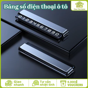 Bảng Số điện Thoại ô Tô Hợp Kim Nhôm Cao Cấp, Thiết Kế Mỏng Ẩn Số Dễ Dàng, Để Đỗ Xe Tạm Thời Trên Taplo