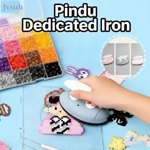 JVSUB Công cụ collage hạt nhựa, DIY Crafting với hạt nhựa mini, máy là điện di động cho giáo dục và chơi