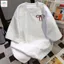 Áo phông unisex tay lỡ cotton su, free size 40-58KG, thiết kế chữ nơ an pha-quanao94